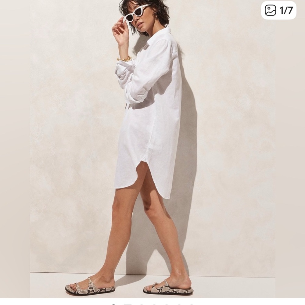 J. Crew Relaxed-fit beach shirt in linen-cotton blend NWT